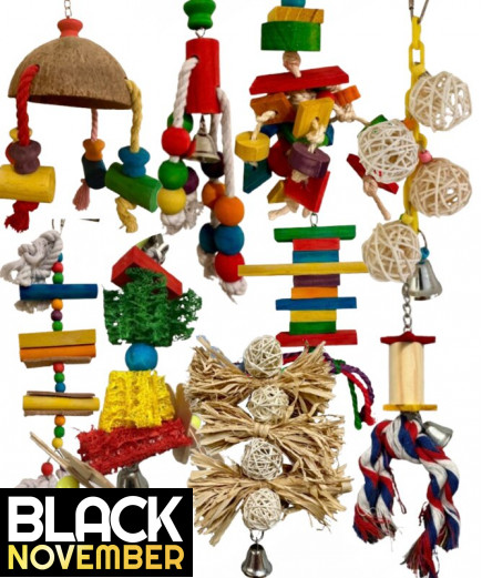 9 X Parrot Toy Pack - Budgies, Conures, Cockatiels, Caiques, Quaker Etc - RRP £95.91 - Pack 2 9 X Parrot Toy Pack - Budgies, Conures, Cockatiels, Caiques, Quaker Etc - RRP £95.91 - Pack 2